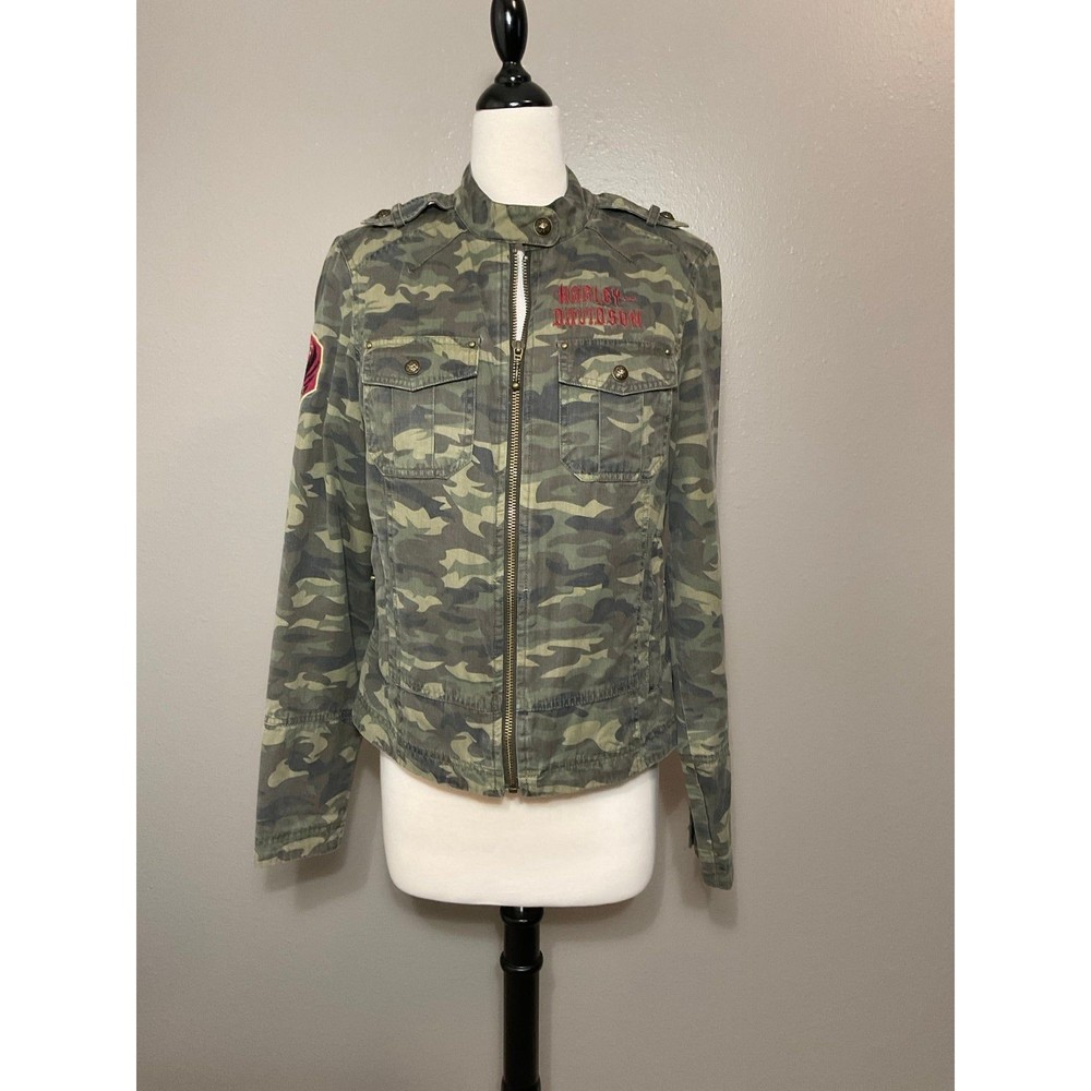 Woman's Medium Camo Harley-Davidson Jacket